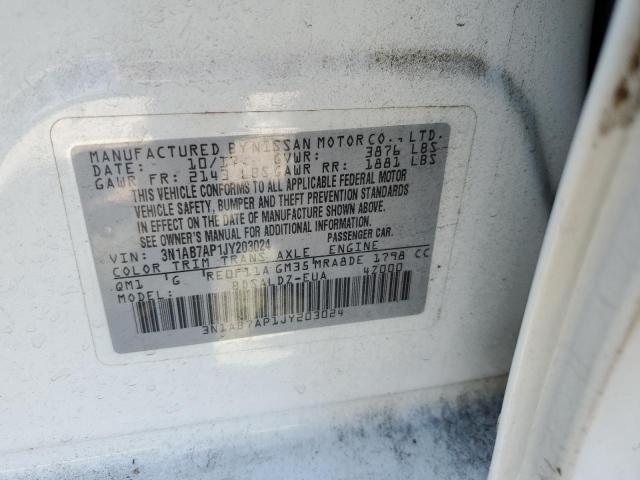 2018 NISSAN SENTRA S 3N1AB7AP1JY203024