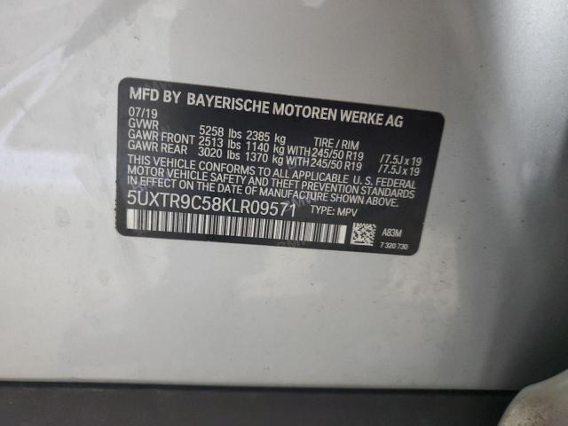 2019 BMW X3 XDRIVE3 - 5UXTR9C58KLR09571