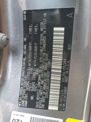 2018 TOYOTA SIENNA XLE 5TDYZ3DC3JS919097