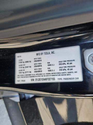 2019 TESLA MODEL 3 - 5YJ3E1EA4KF327155