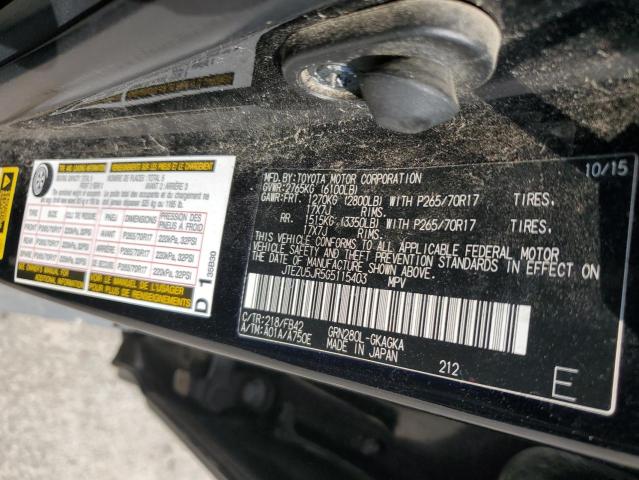 2016 TOYOTA 4RUNNER SR5 JTEZU5JR5G5115403