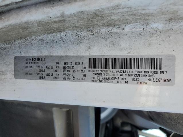 2017 RAM PROMASTER 3C6TRVAG5HE525349