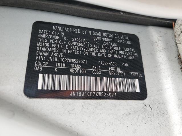 2019 NISSAN ROGUE SPORT S - JN1BJ1CP7KW523071