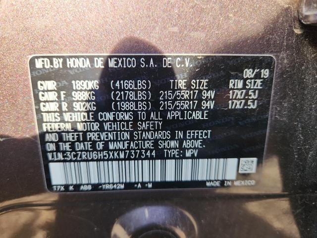 2019 HONDA HR-V EX 3CZRU6H5XKM737344