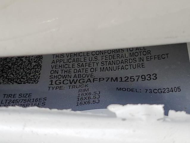 2021 CHEVROLET EXPRESS G2500 #3261953460