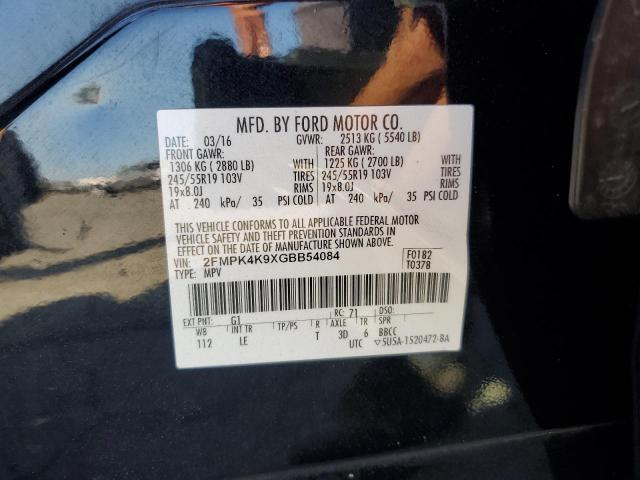 2016 FORD EDGE TITANIUM 2FMPK4K9XGBB54084