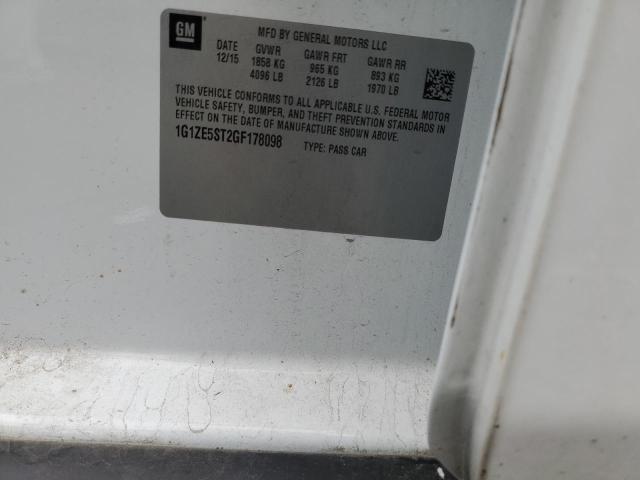 2016 CHEVROLET MALIBU LT - 1G1ZE5ST2GF178098