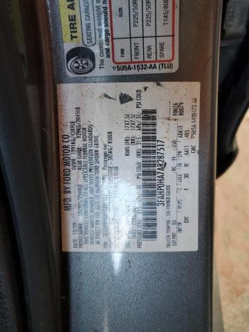 2010 FORD FUSION SE - 3FAHP0HA7AR287517