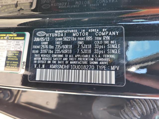 2013 HYUNDAI SANTA FE G - KM8SNDHF1DU018270