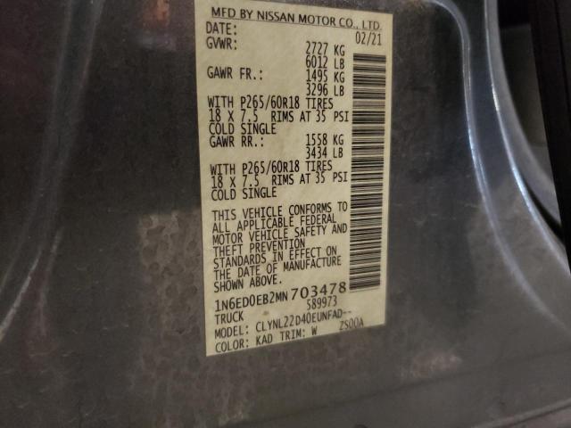 2021 NISSAN FRONTIER S #3279671917