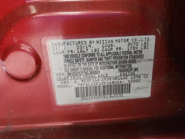 2019 NISSAN VERSA NOTE S - 3N1CE2CP7KL365531