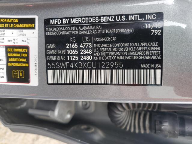 2016 MERCEDES-BENZ C 300 4MAT 55SWF4KBXGU122955