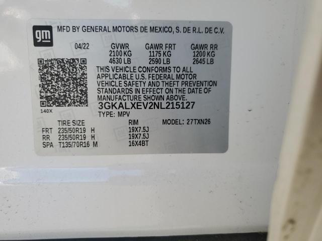 2022 GMC TERRAIN DE 3GKALXEV2NL215127