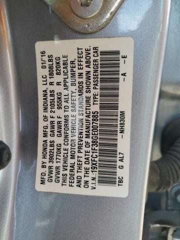 2016 HONDA CIVIC EX - 19XFC1F38GE007885