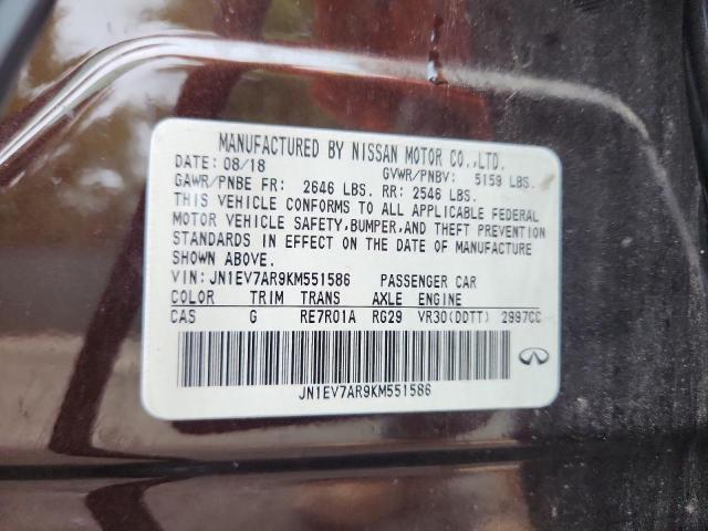 2019 INFINITI Q50 LUXE - JN1EV7AR9KM551586