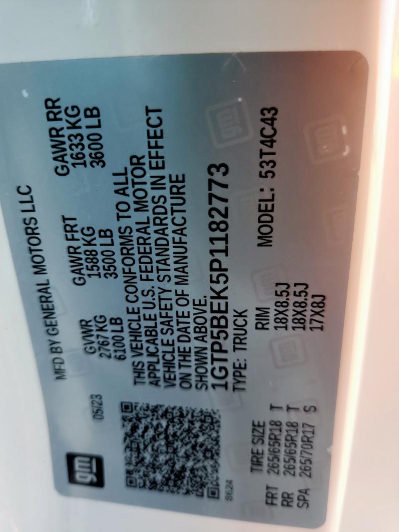 2023 GMC CANYON ELE 1GTP5BEK5P1182773