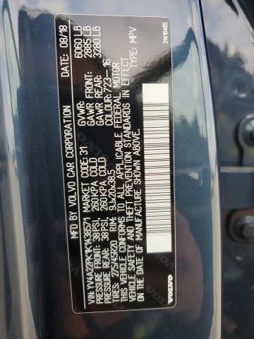 2019 VOLVO XC90 T6 MO YV4A22PK1K1438571