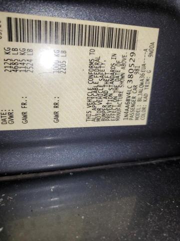 2020 NISSAN MAXIMA S 1N4AA6BV4LC380529