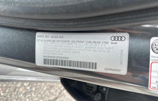 2015 AUDI A6 PRESTIG WAUHMAFC2FN009600
