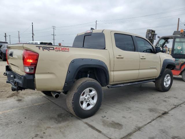 TOYOTA TACOMA DOU 2017 tan crew pic gas 3TMCZ5AN4HM055411 photo #4