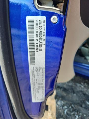 2020 DODGE GRAND CARA 2C4RDGCGXLR252829