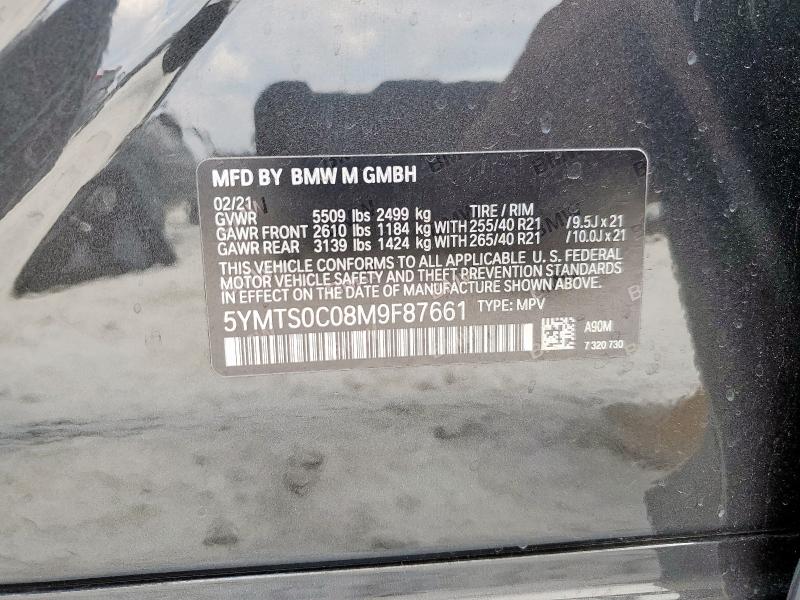 2021 BMW X3 M COMPETITION - 5YMTS0C08M9F87661