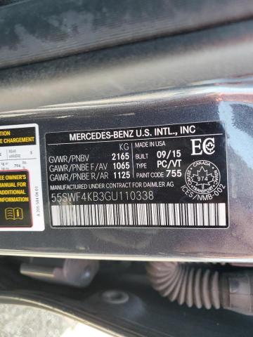 2016 MERCEDES-BENZ C 300 4MAT 55SWF4KB3GU110338