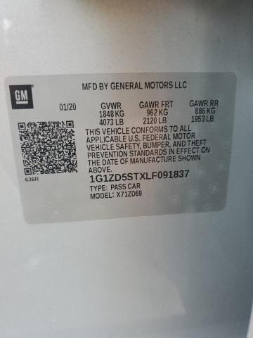 2020 CHEVROLET MALIBU LT - 1G1ZD5STXLF091837