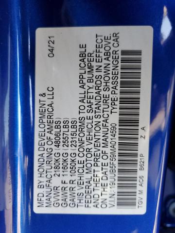 2021 ACURA TLX TECH A 19UUB5F59MA014590