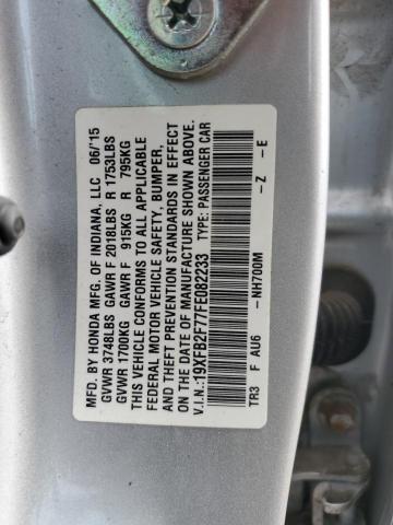 2015 HONDA CIVIC SE 19XFB2F77FE082233