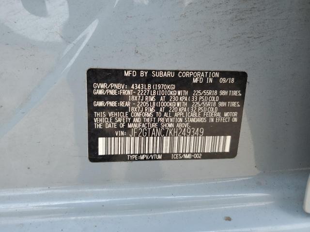 2019 SUBARU CROSSTREK JF2GTANC7KH249349