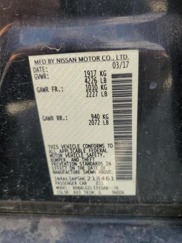 2017 NISSAN ALTIMA 2.5 - 1N4AL3AP5HC218461