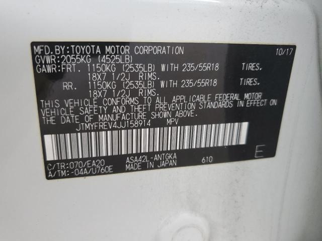 2018 TOYOTA RAV4 LIMIT JTMYFREV4JJ158914