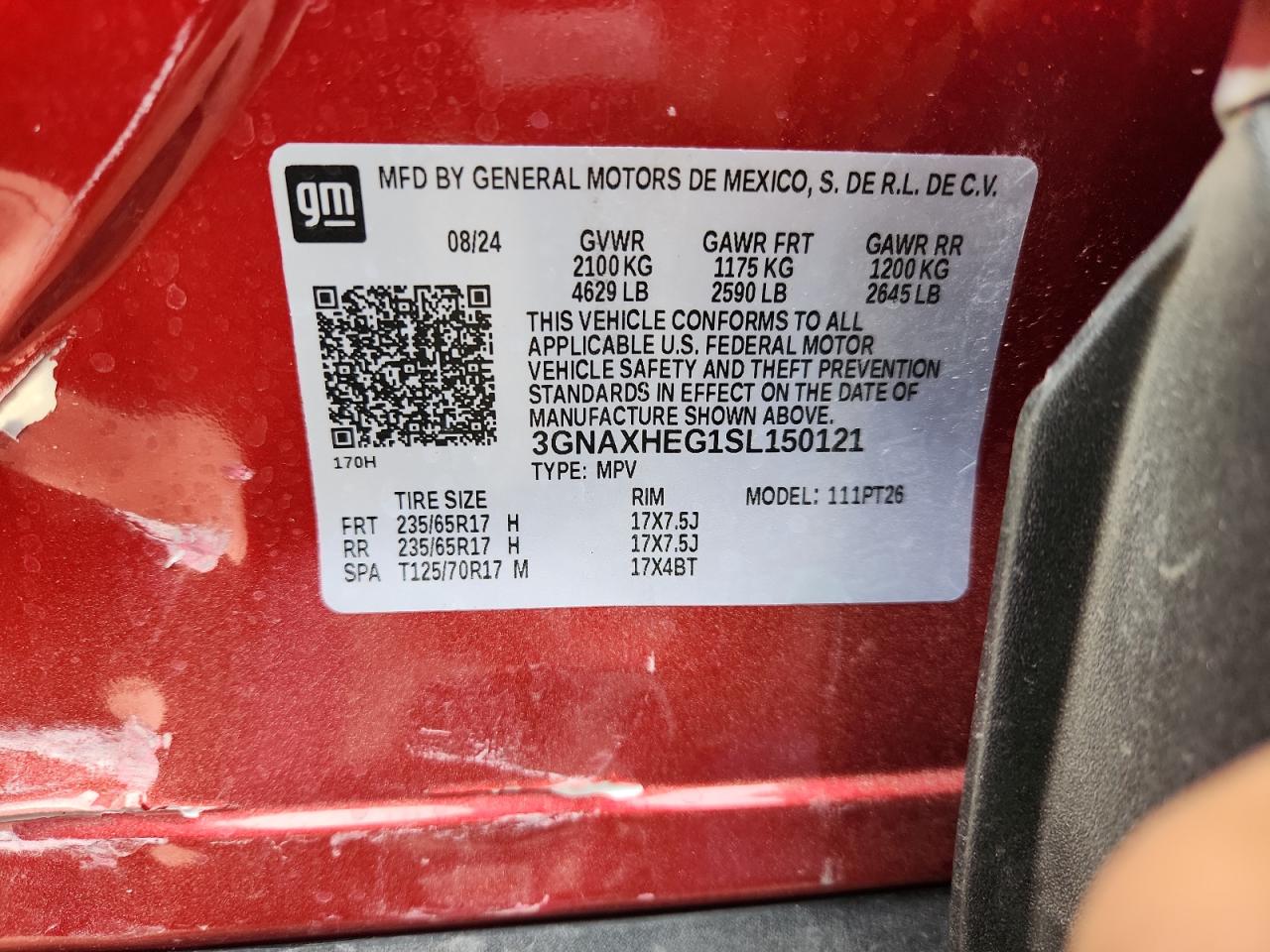 CHEVROLET EQUINOX LT