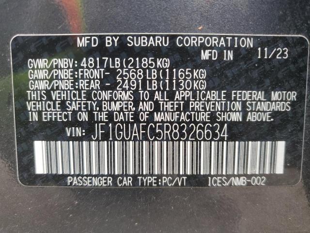2024 SUBARU IMPREZA SP - JF1GUAFC5R8326634
