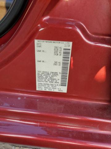 2019 NISSAN ALTIMA SV 1N4BL4DV9KN307143