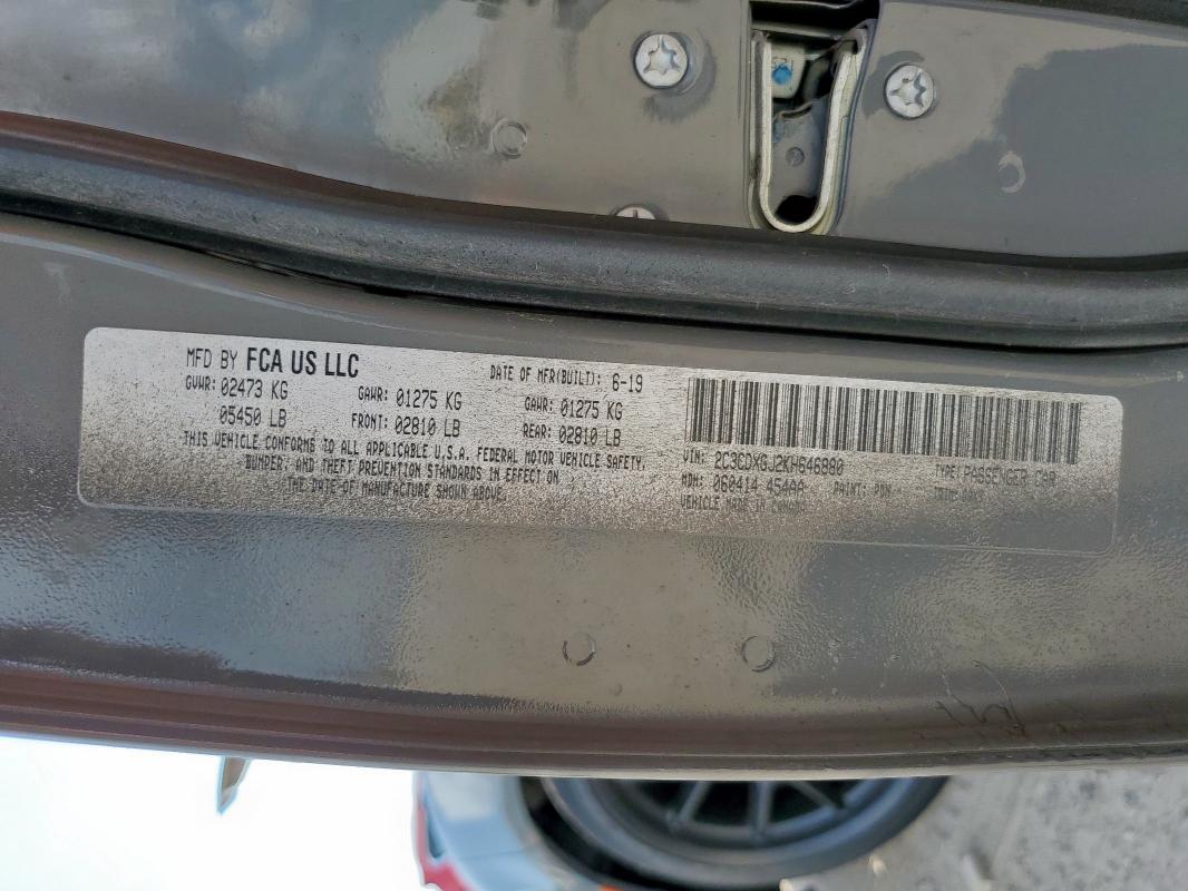 2019 DODGE CHARGER SC 2C3CDXGJ2KH646880