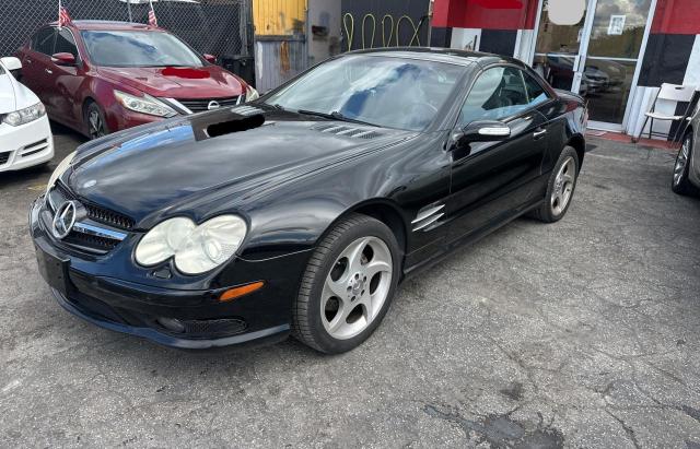 MERCEDES-BENZ SL 500 2004 black roadster gas WDBSK75F54F070815 photo #3