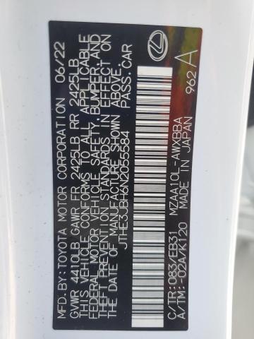 2022 LEXUS UX 200 BAS JTHE3JBH6N2055584