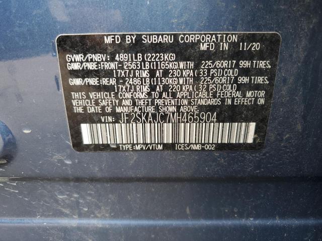 2021 SUBARU FORESTER P - JF2SKAJC7MH465904