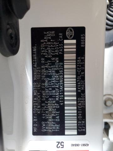 2022 TOYOTA CAMRY SE - 4T1G11AK9NU636378