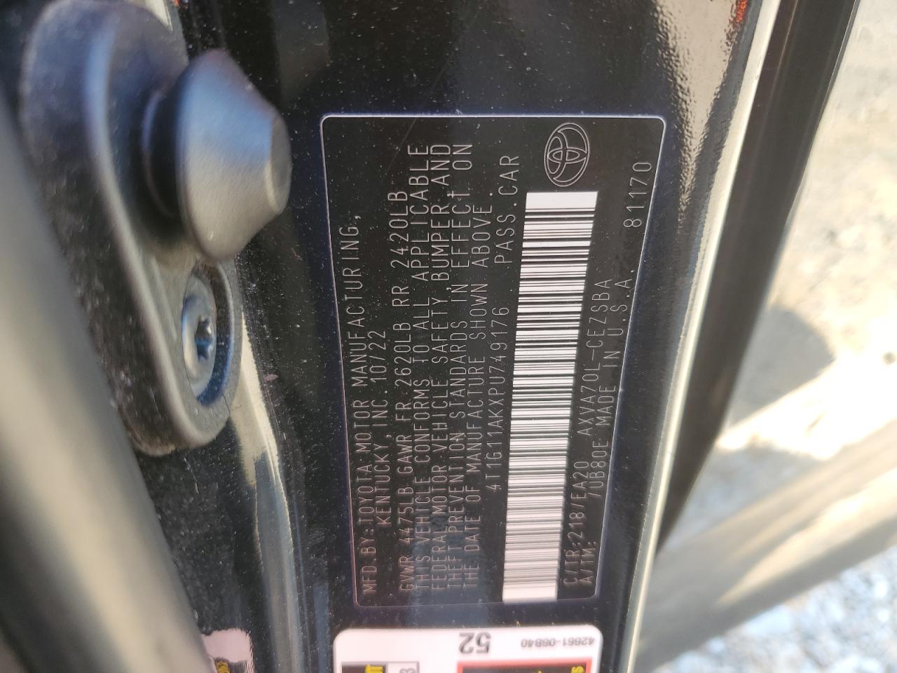 TOYOTA CAMRY SE NIGHT SHADE