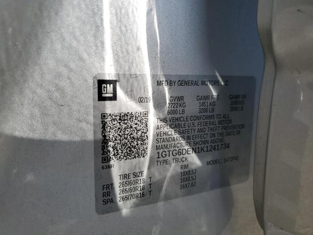 2019 GMC CANYON SLT - 1GTG6DEN1K1241734