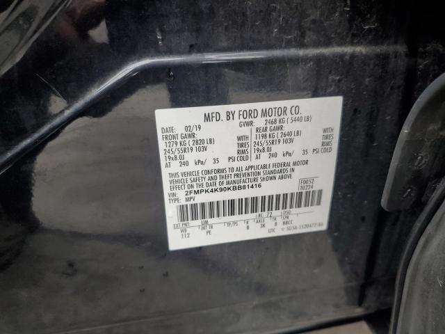 2019 FORD EDGE TITAN 2FMPK4K90KBB81416