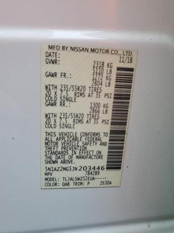 2018 NISSAN MURANO S - 5N1AZ2MG5JN203446