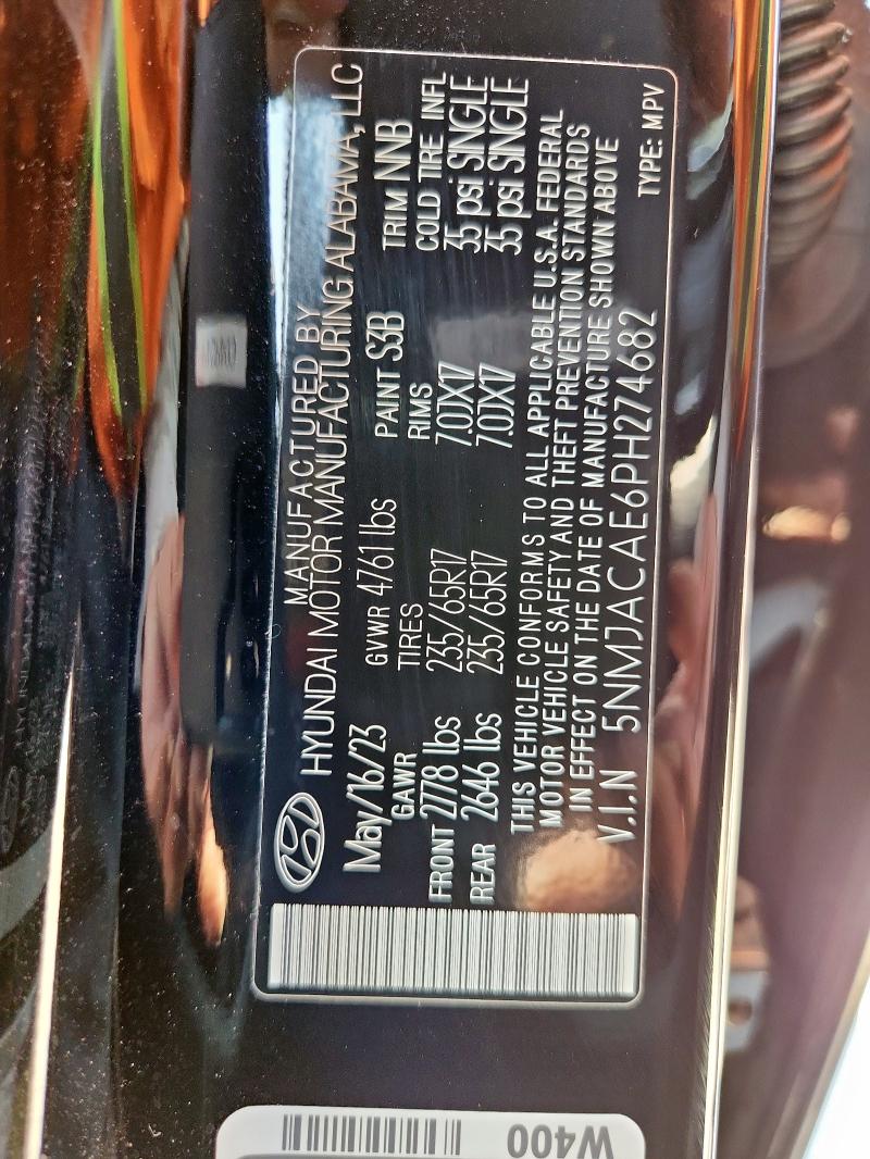 2023 HYUNDAI TUCSON SE 5NMJACAE6PH274682