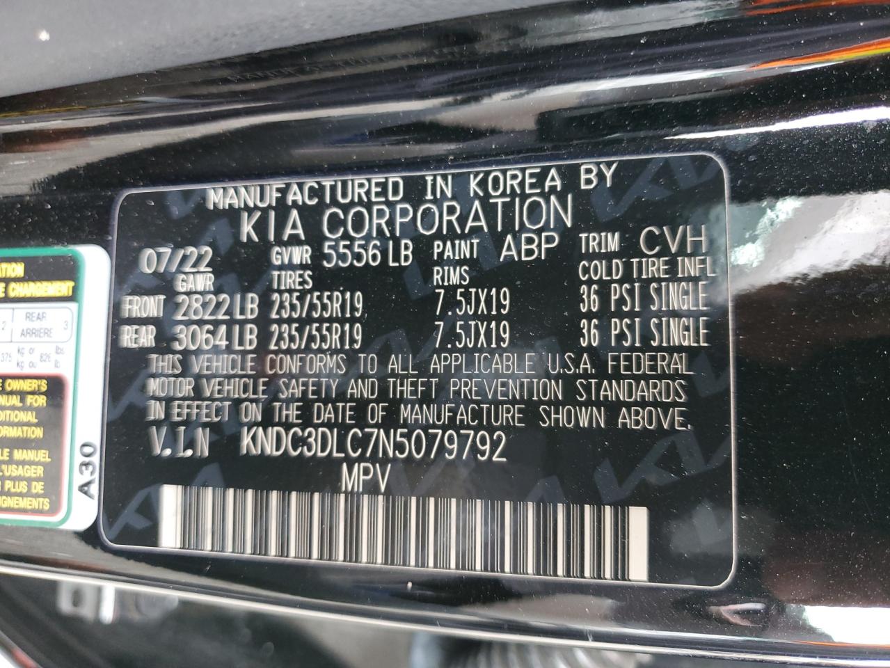 KIA EV6 LIGHT