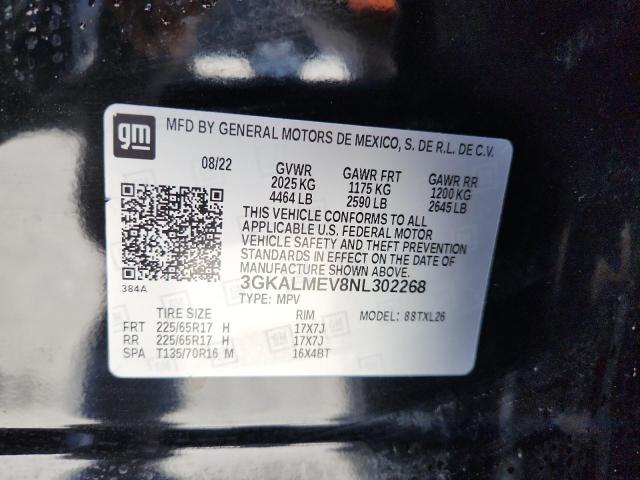 2022 GMC TERRAIN SL - 3GKALMEV8NL302268