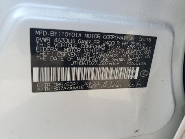 2018 LEXUS IS 300 JTHBA1D27J5079869