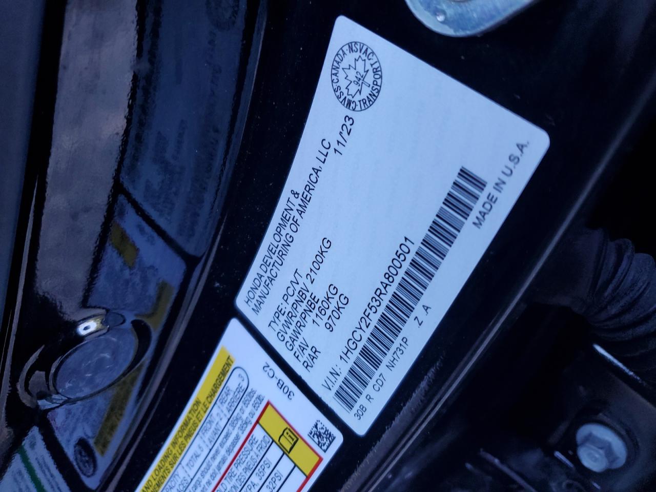 HONDA ACCORD HYBRID SPORT